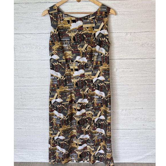 Dress Womens Size 14-16 Homemade Law & Justice Novelty Sheath True Crime - Picture 1 of 12